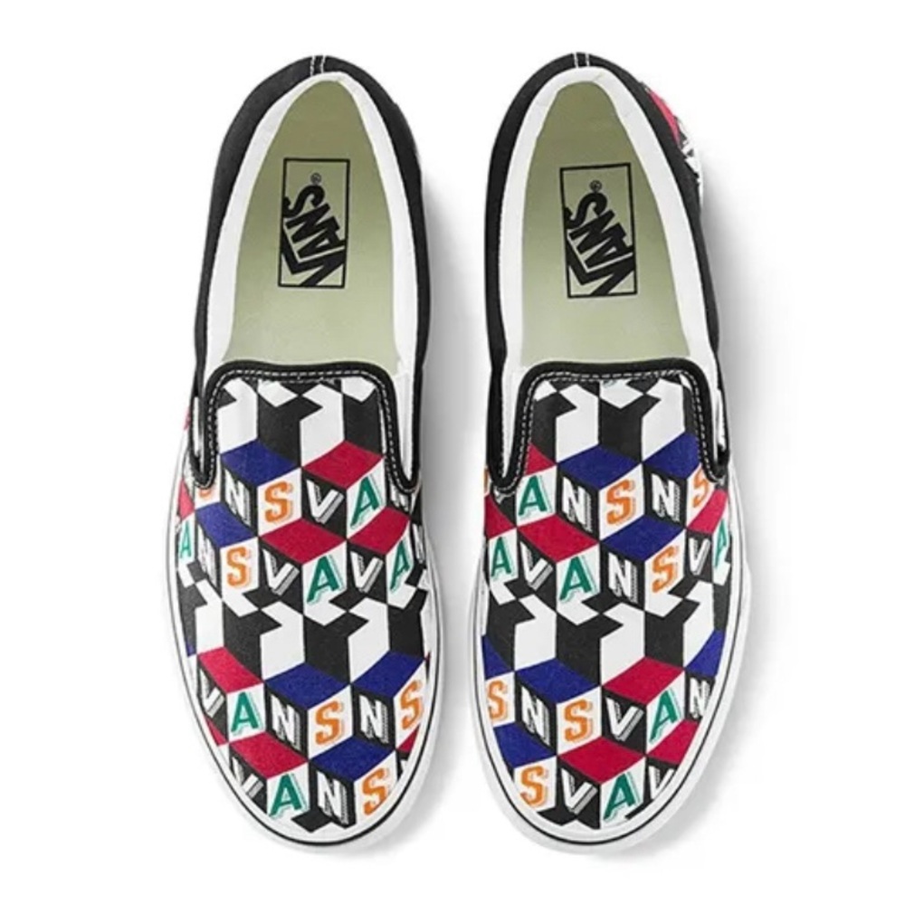 Vans Multicolor Geometric Slip-On Sneakers